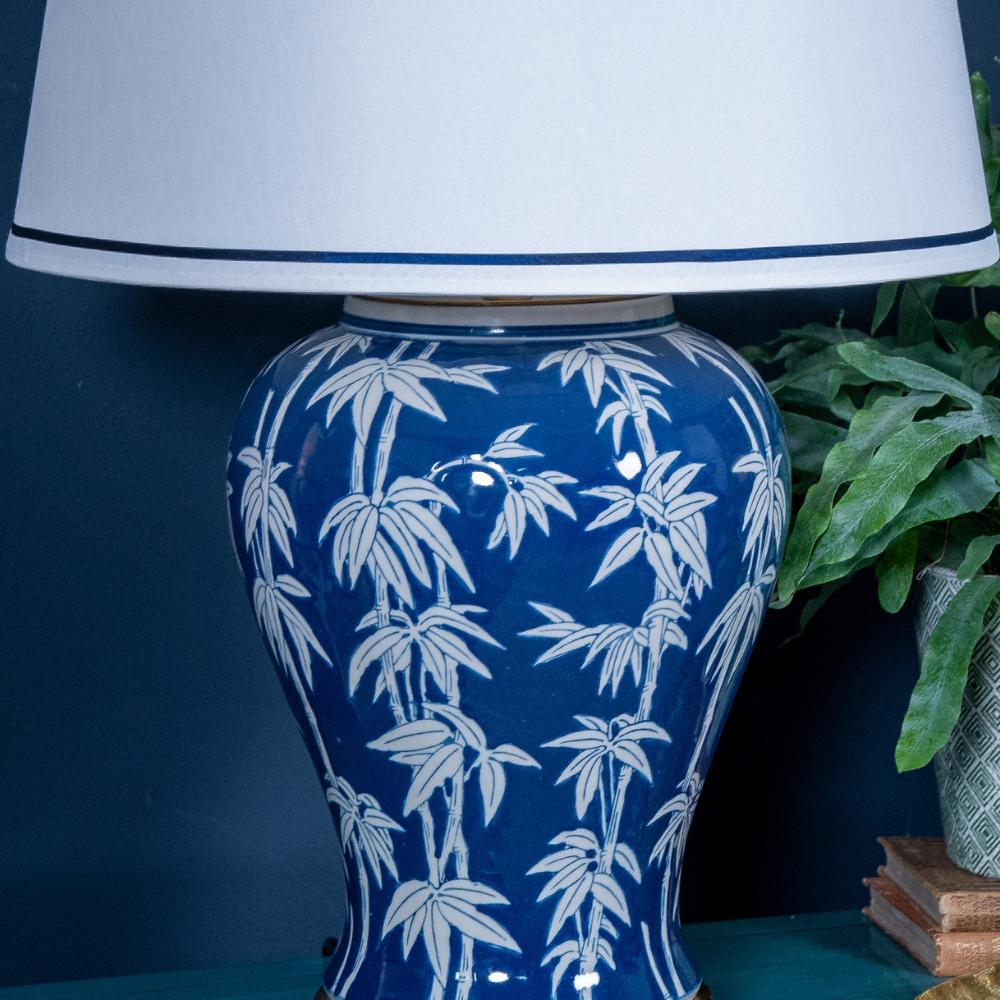 White bamboo lamp deals