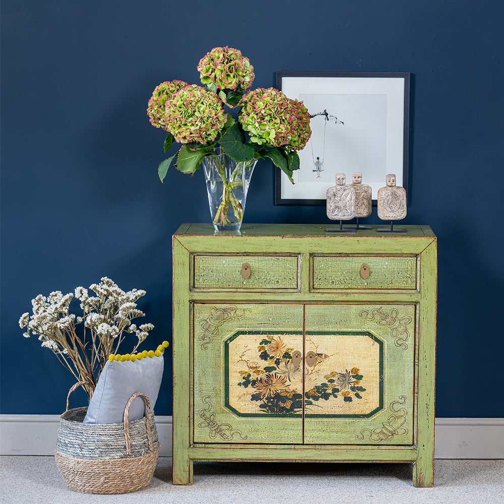 Blue clearance chinese cabinet